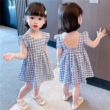 正新服飾 zhxfus529藍格小飛袖連衣裙商品批發價與銷量數據 貨捕頭