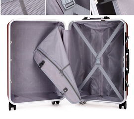 丹尼袋鼠品牌拉桿箱鋁框abs商務(wù)旅行箱男托運密碼登機箱女行李箱dtl